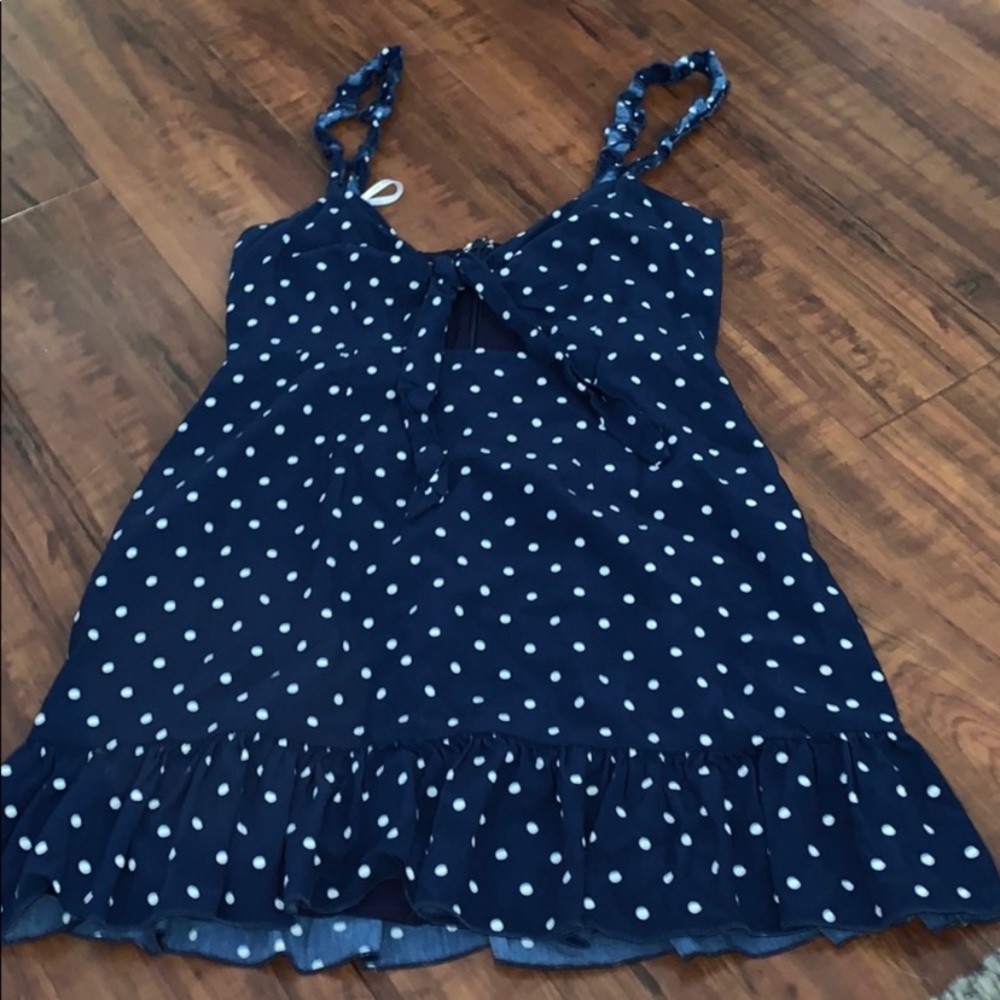 White fox mini dress